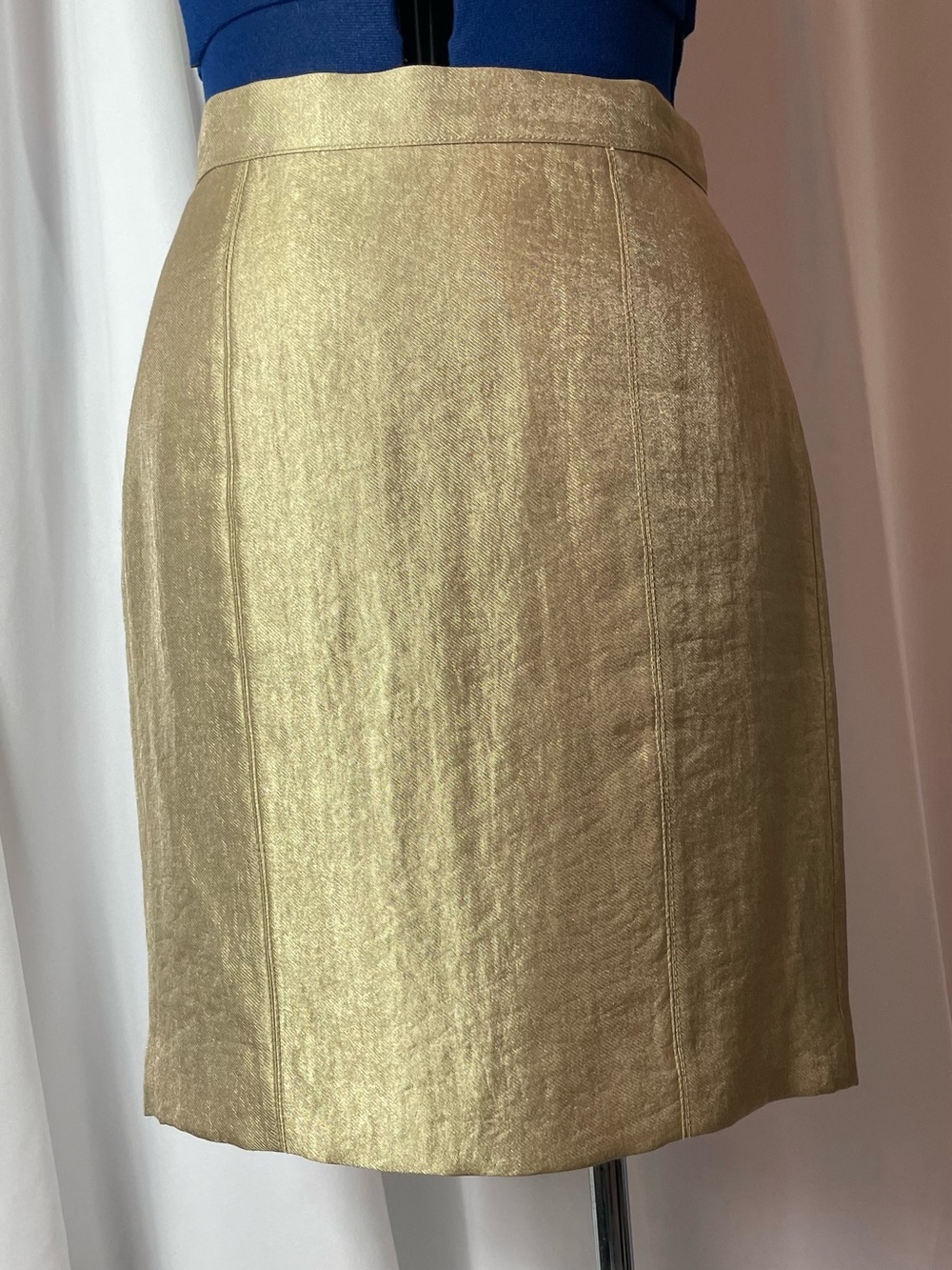 Ann Taylor Gold Metallic Skirt